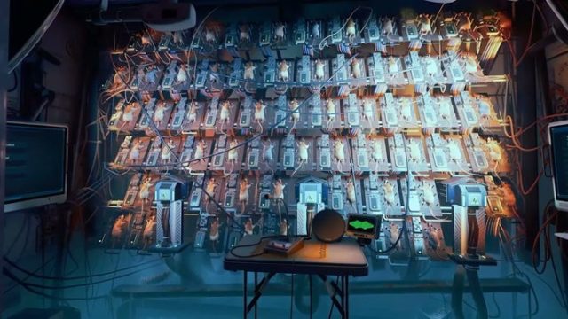 You can't pet the talking rat wall in Ontos, the new space horror game from Soma