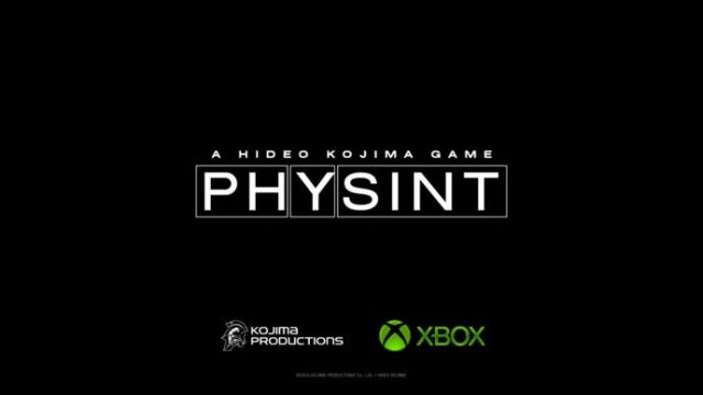 Game: Xbox to publish Kojima Productions' Physint after it